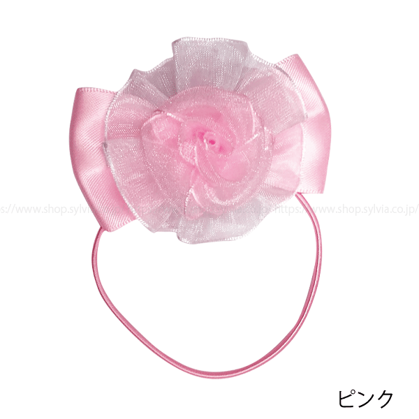 Ｂ：お花のヘアゴム d21601c57a4cb9bb5d677be70ad430