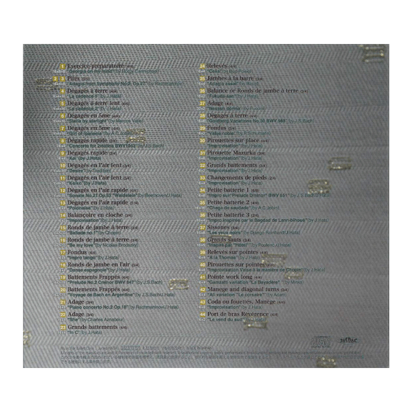 MUSIC FOR BALLETCLASS VOL.2 秦絢子【バレエレッスンCD】 | バレエ