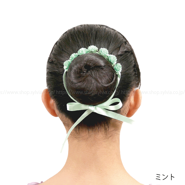 週末限定特別価格　healmoバレエ甲だし ローズタイ髪飾り（M） バレエ | バレエ用品やレオタードならシルビア