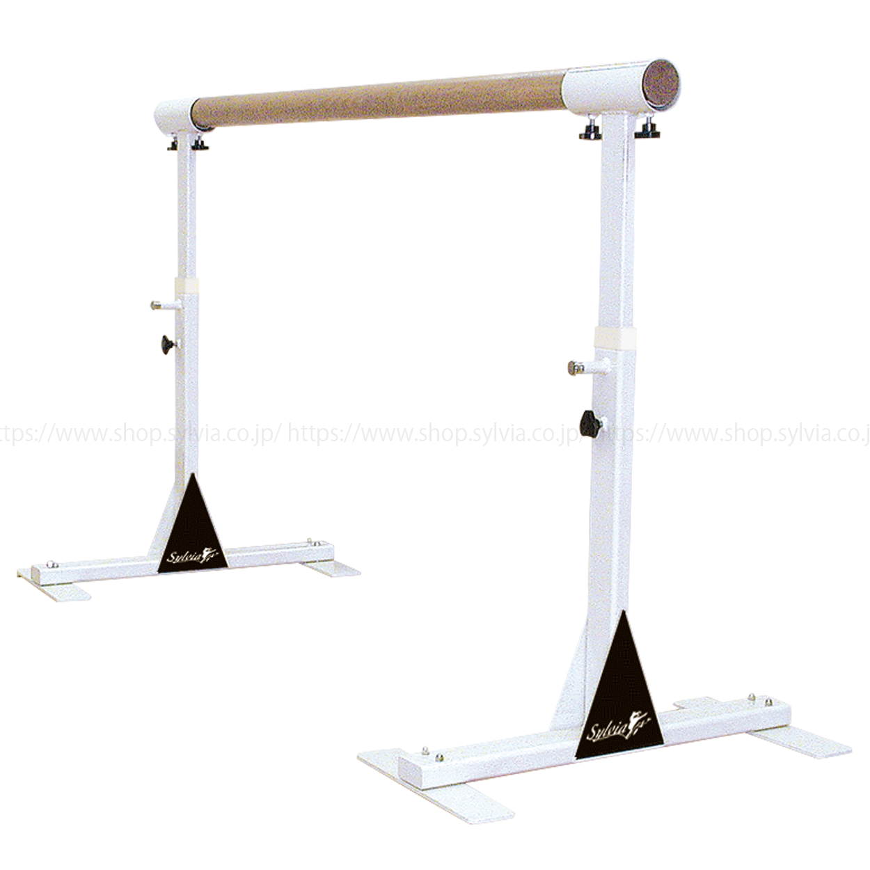 バレエ　バー ホワイト　調整可能　シルビア シルビア バレエレッスンスタンド（スタンド＆バー セット）送料別途