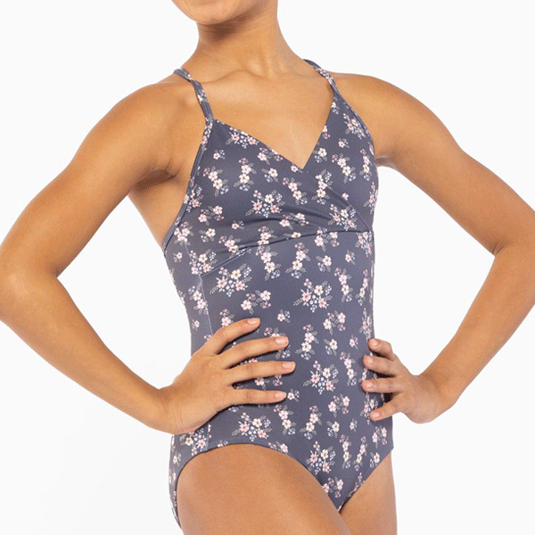 ☆限定商品 エルヴェダンスウエア Mandy Dark Navy Blooms レオタード
