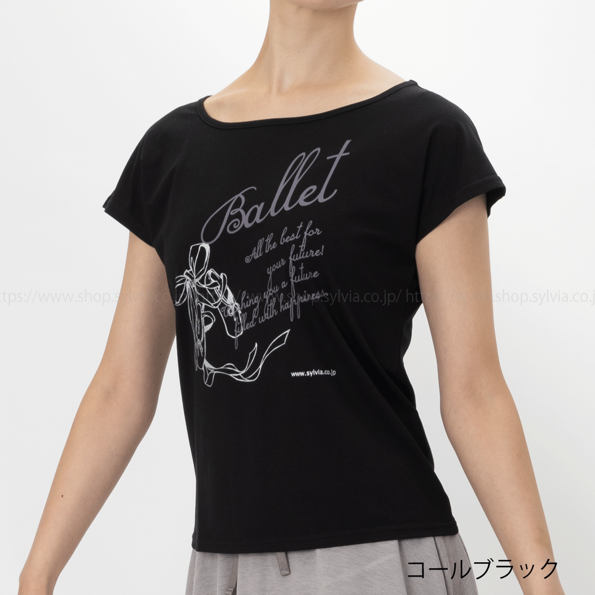 バレエシルビアレオタードM、Tシャツ チャコット短パン、レッグウォーマー シルビア ピクシィバレエTシャツ【Ballet V】 | バレエ用品や