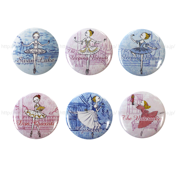 限定商品 Itscorbeille Ballet 缶バッチ 台紙付き バレエ用品やレオタードならシルビアのオンラインストア