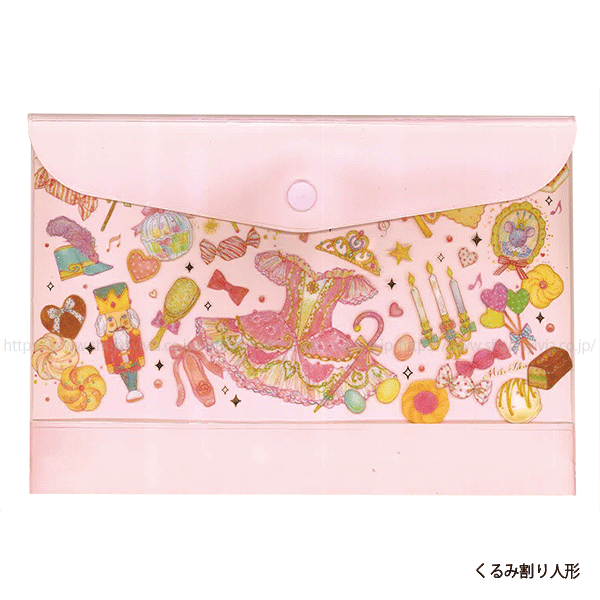 ★新品★たけいみき  フラットケース  A5タイプ  くるみ割り人形柄 バレエ たけいみき A5フラットケース | バレエ用品やレオタード