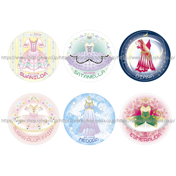 シルビアオリジナル缶バッチ | バレエ用品やレオタードならシルビアの