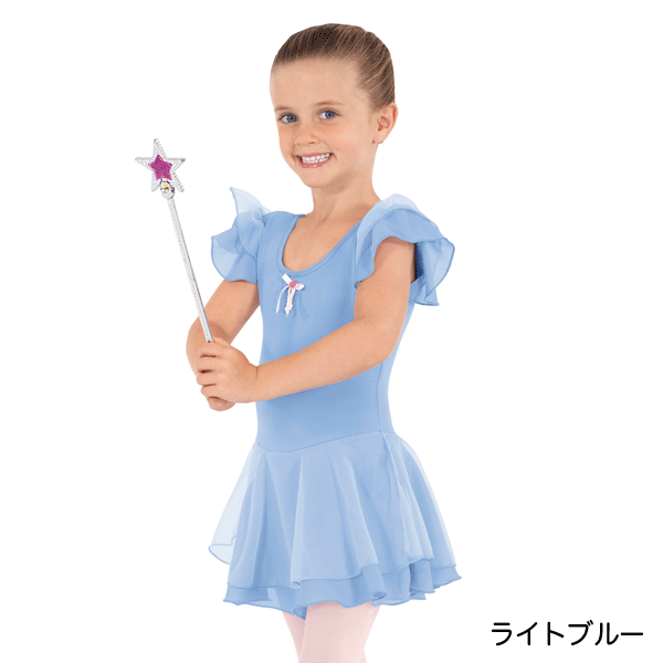 ユーロタード フリル袖ジョーゼットスカートレオタード（子供用