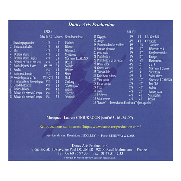 ダンスアーツプロダクション Vol .2 【バレエレッスンCD】 | バレエ ダンスアーツプロダクション Vol .2 【バレエレッスンCD】 | バレエ