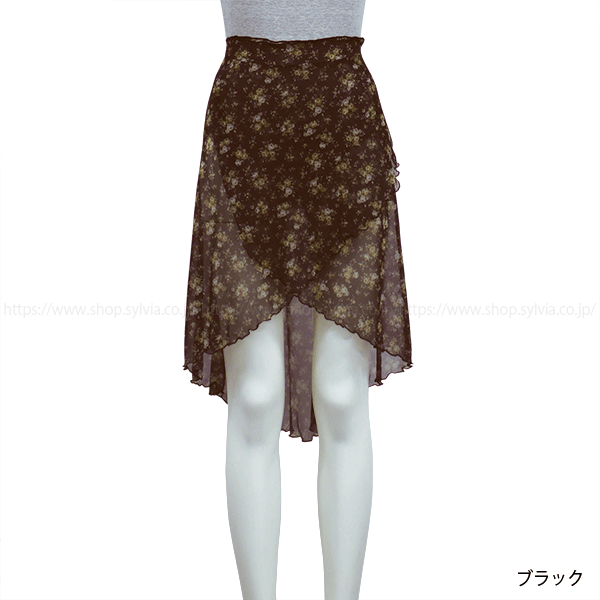 ユリガーデン プリント巻スカート 約75cm