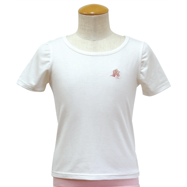 バレエ トゥシューズ柄 半袖 Tシャツ 130 黒 ピンク 選べる20カラー t