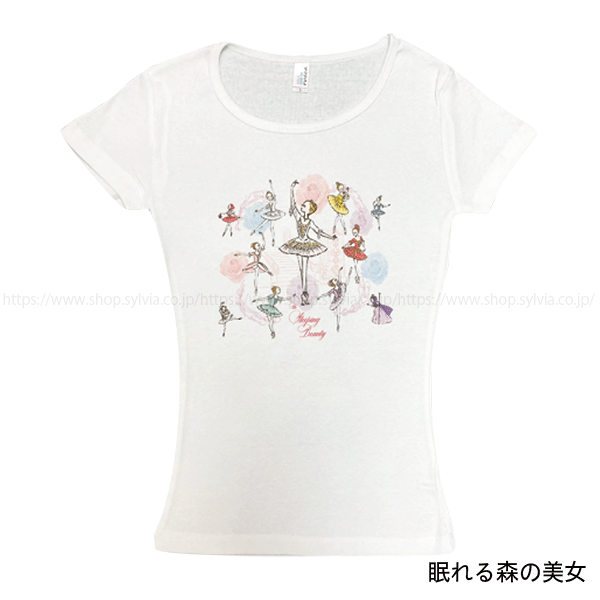 itscorbeille ballet レディースTシャツ(M, 眠れる森の美女)